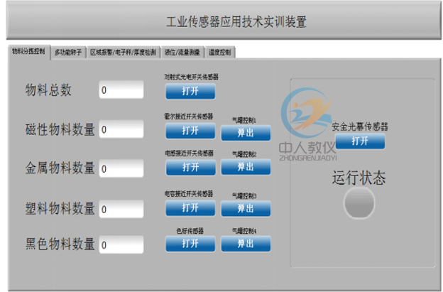 工业传感器技术测试分析实训装置,工业传感器检测实训台323