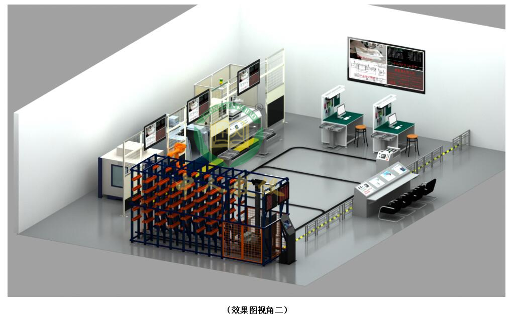 智能制造生产线效果图2